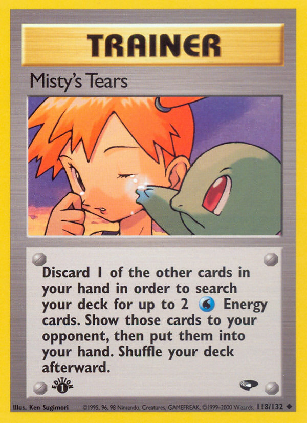 Misty's Tears (118/132) [Gym Challenge 1st Edition] | Shuffle n Cut Hobbies & Games