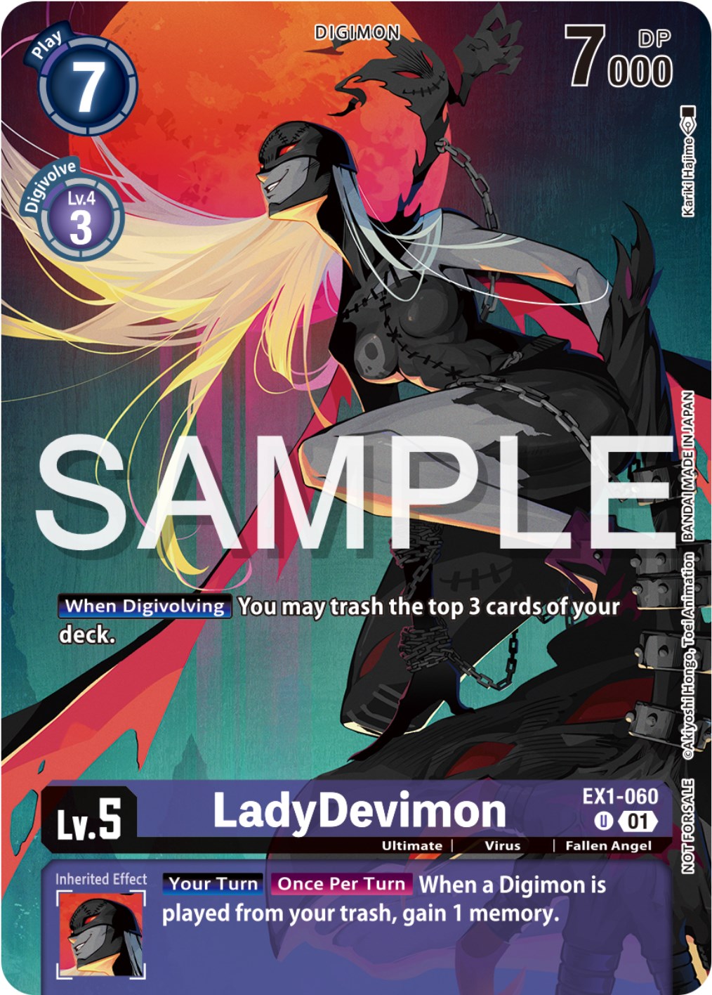 LadyDevimon [EX1-060] (Digimon Illustration Competition Pack 2023) [Classic Collection Promos] | Shuffle n Cut Hobbies & Games
