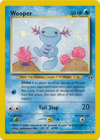 Wooper (71/75) [Neo Discovery Unlimited] | Shuffle n Cut Hobbies & Games