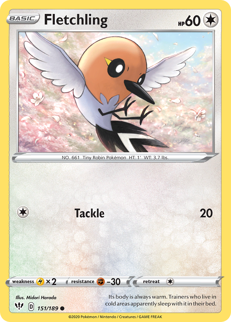 Fletchling (151/189) [Sword & Shield: Darkness Ablaze] | Shuffle n Cut Hobbies & Games