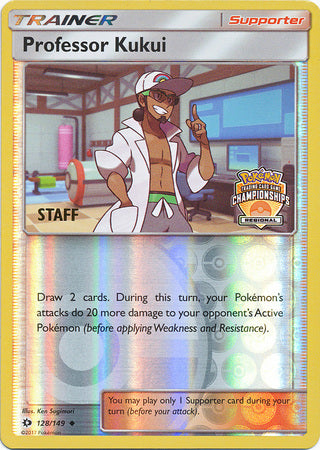 Professor Kukui (128/149) (Regional Championship Promo Staff) [Sun & Moon: Base Set] | Shuffle n Cut Hobbies & Games