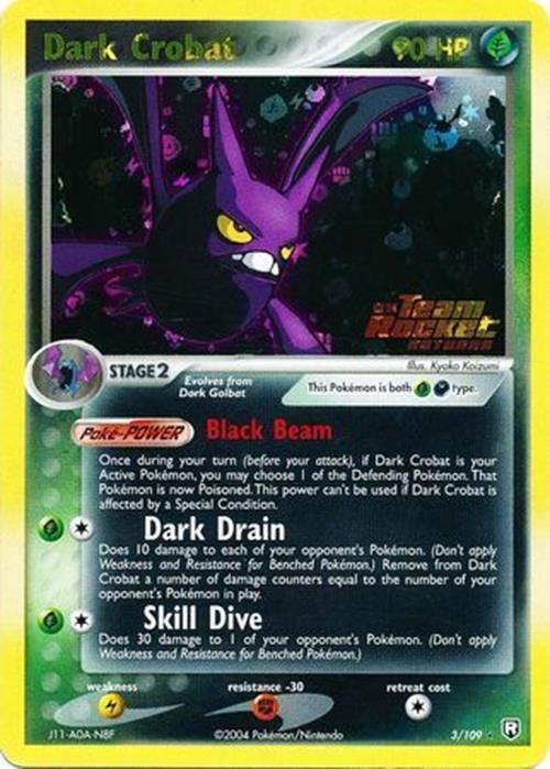 Dark Crobat (3/109) (Stamped) [EX: Team Rocket Returns] | Shuffle n Cut Hobbies & Games