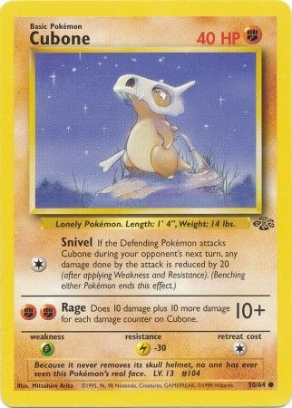 Cubone (50/64) [Jungle Unlimited] | Shuffle n Cut Hobbies & Games