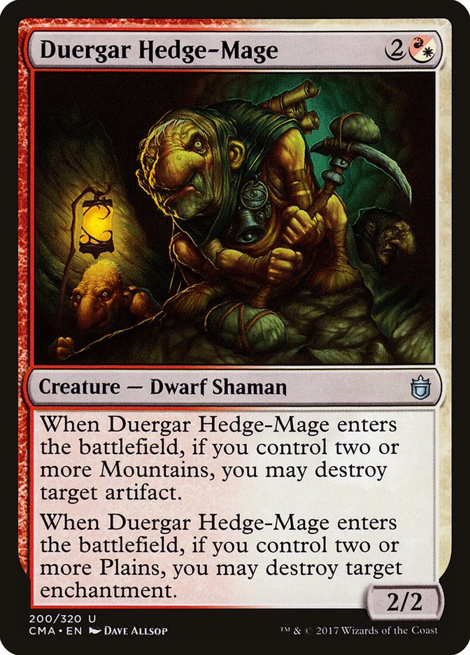 Duergar Hedge-Mage [Commander Anthology] | Shuffle n Cut Hobbies & Games