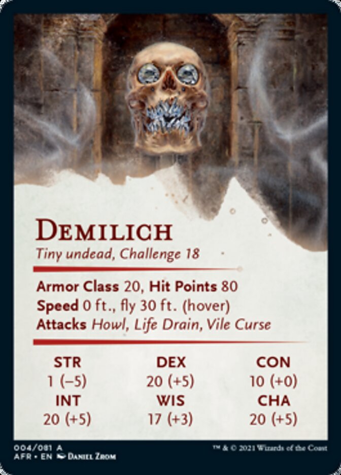 Demilich Art Card [Dungeons & Dragons: Adventures in the Forgotten Realms Art Series] | Shuffle n Cut Hobbies & Games