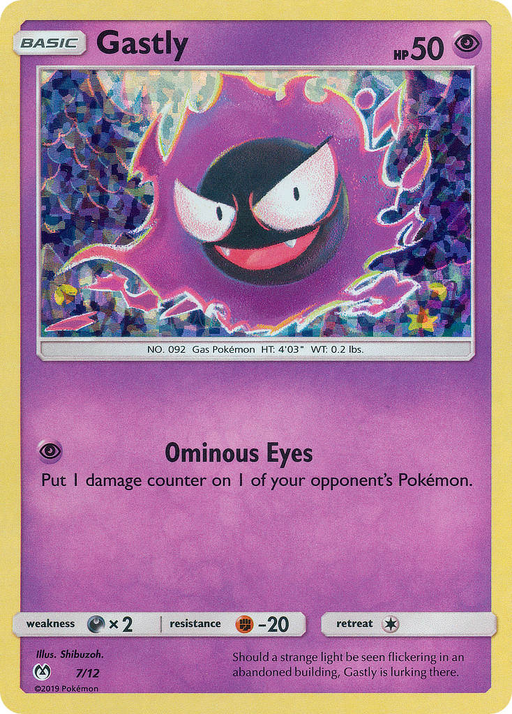 Gastly (7/12) [McDonald's Promos: 2019 Collection] | Shuffle n Cut Hobbies & Games