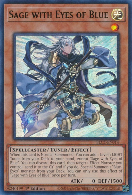 Sage with Eyes of Blue [BLC1-EN014] Ultra Rare | Shuffle n Cut Hobbies & Games