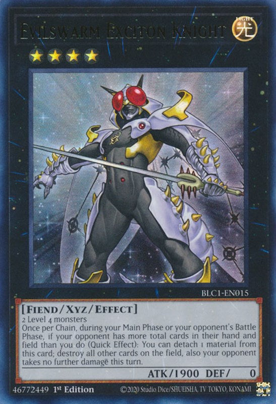 Evilswarm Exciton Knight [BLC1-EN015] Ultra Rare | Shuffle n Cut Hobbies & Games