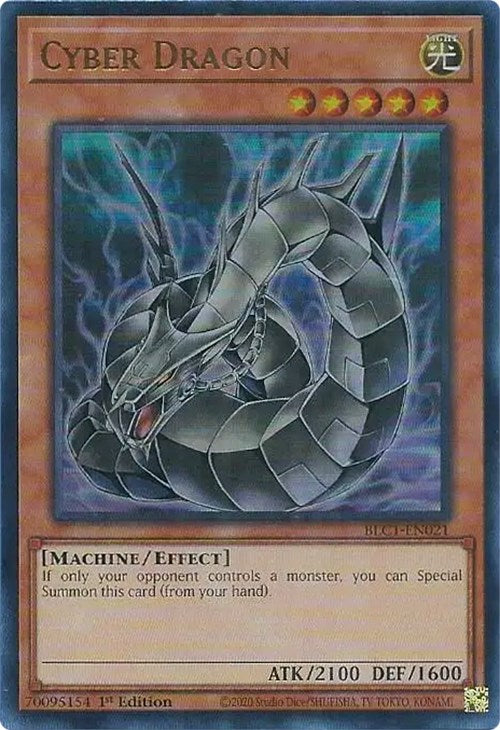 Cyber Dragon (Alternate Art) [BLC1-EN021] Ultra Rare | Shuffle n Cut Hobbies & Games