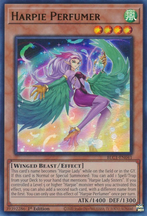 Harpie Perfumer [BLC1-EN041] Ultra Rare | Shuffle n Cut Hobbies & Games