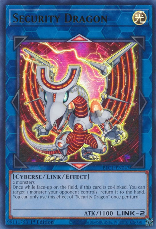 Security Dragon [BLC1-EN043] Ultra Rare | Shuffle n Cut Hobbies & Games