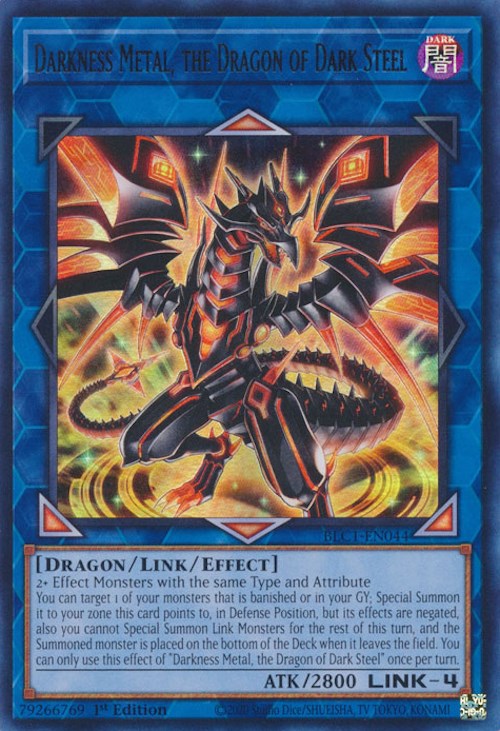 Darkness Metal, the Dragon of Dark Steel [BLC1-EN044] Ultra Rare | Shuffle n Cut Hobbies & Games