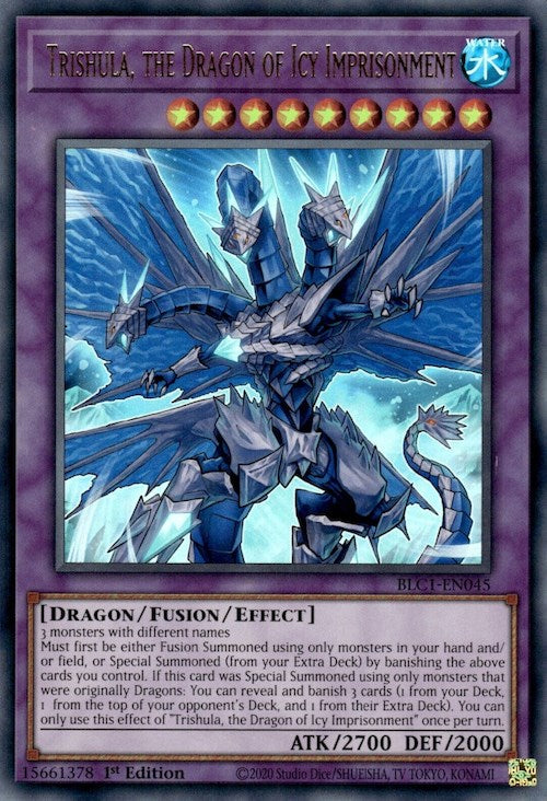 Trishula, the Dragon of Icy Imprisonment [BLC1-EN045] Ultra Rare | Shuffle n Cut Hobbies & Games