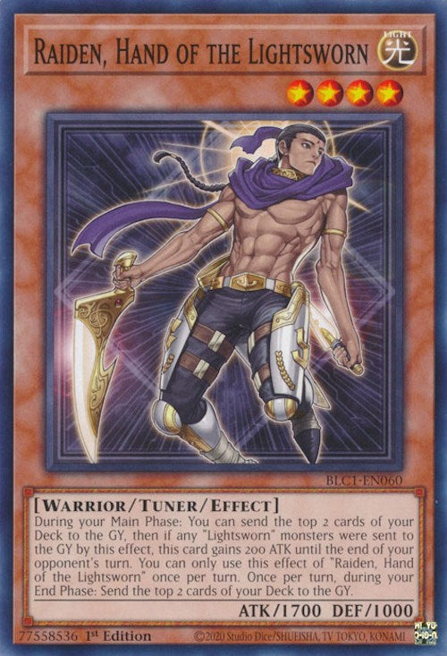 Raiden, Hand of the Lightsworn [BLC1-EN060] Common | Shuffle n Cut Hobbies & Games