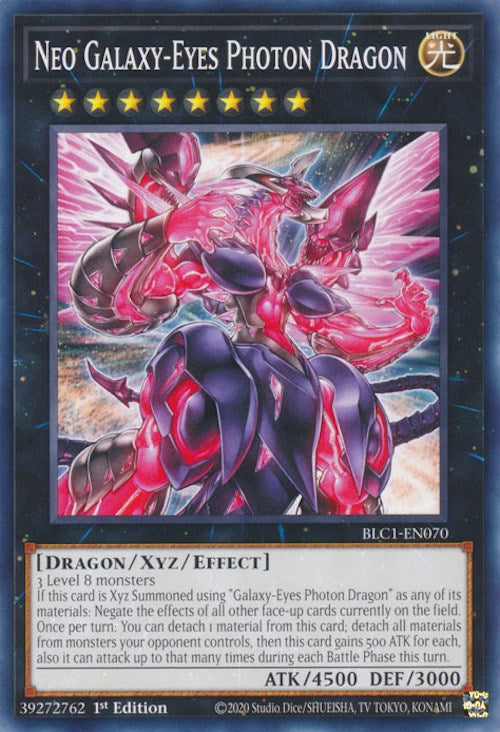 Neo Galaxy-Eyes Photon Dragon [BLC1-EN070] Common | Shuffle n Cut Hobbies & Games