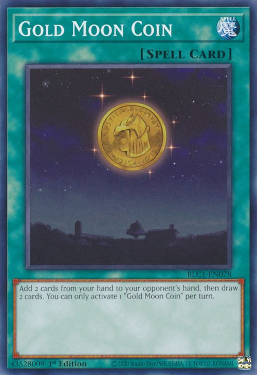 Gold Moon Coin [BLC1-EN078] Common | Shuffle n Cut Hobbies & Games