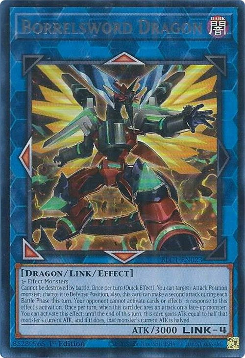 Borrelsword Dragon (Alternate Art) (Silver) [BLC1-EN023] Ultra Rare | Shuffle n Cut Hobbies & Games