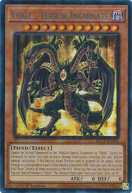 Yubel - Terror Incarnate (Silver) [BLC1-EN028] Ultra Rare | Shuffle n Cut Hobbies & Games