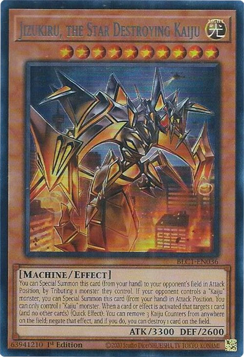 Jizukiru, the Star Destroying Kaiju (Silver) [BLC1-EN036] Ultra Rare | Shuffle n Cut Hobbies & Games