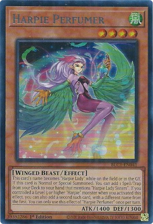 Harpie Perfumer (Silver) [BLC1-EN041] Ultra Rare | Shuffle n Cut Hobbies & Games