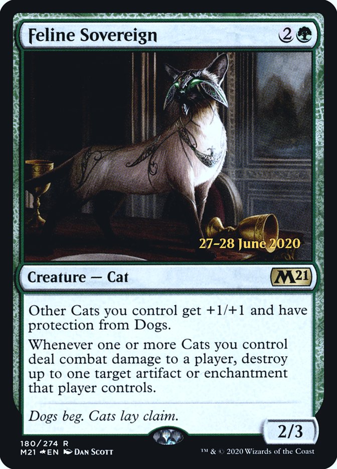 Feline Sovereign [Core Set 2021 Prerelease Promos] | Shuffle n Cut Hobbies & Games