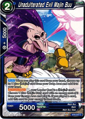 Unadulterated Evil Majin Buu [BT6-044] | Shuffle n Cut Hobbies & Games