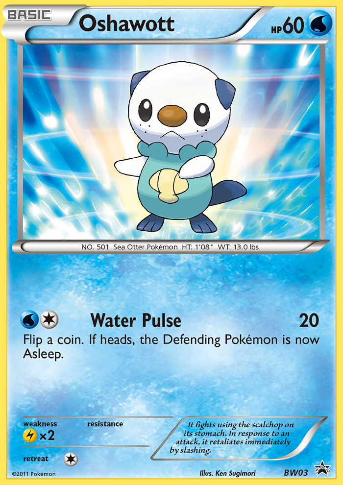 Oshawott (BW03) [Black & White: Black Star Promos] | Shuffle n Cut Hobbies & Games