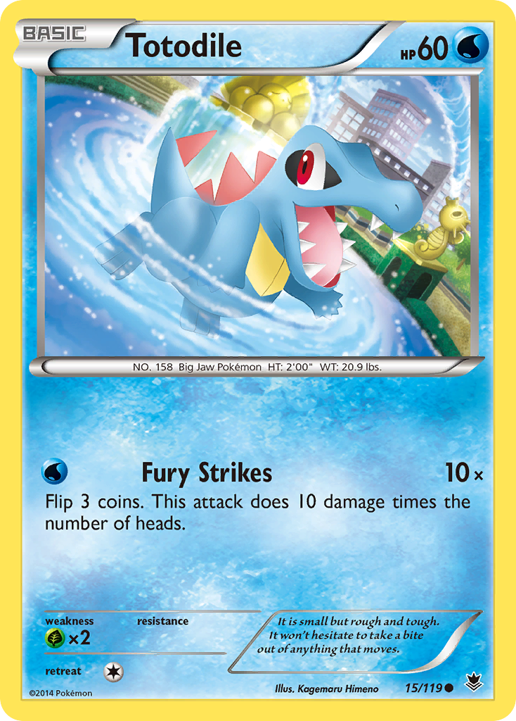 Totodile (15/119) [XY: Phantom Forces] | Shuffle n Cut Hobbies & Games