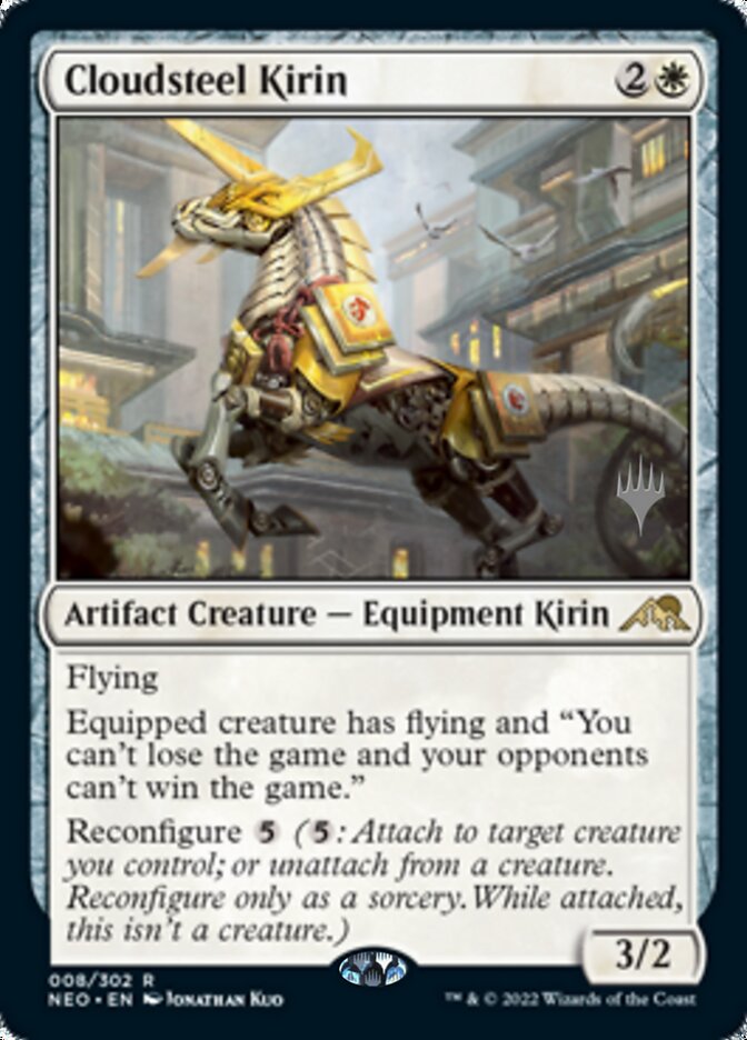 Cloudsteel Kirin (Promo Pack) [Kamigawa: Neon Dynasty Promos] | Shuffle n Cut Hobbies & Games