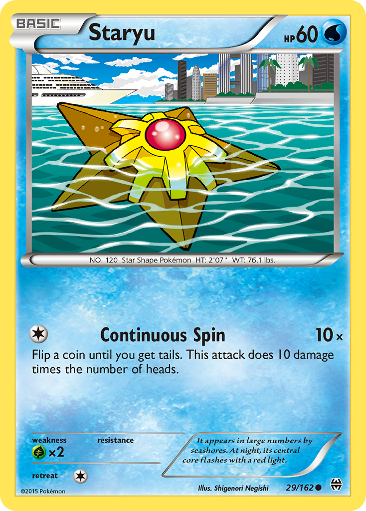 Staryu (29/162) [XY: BREAKthrough] | Shuffle n Cut Hobbies & Games