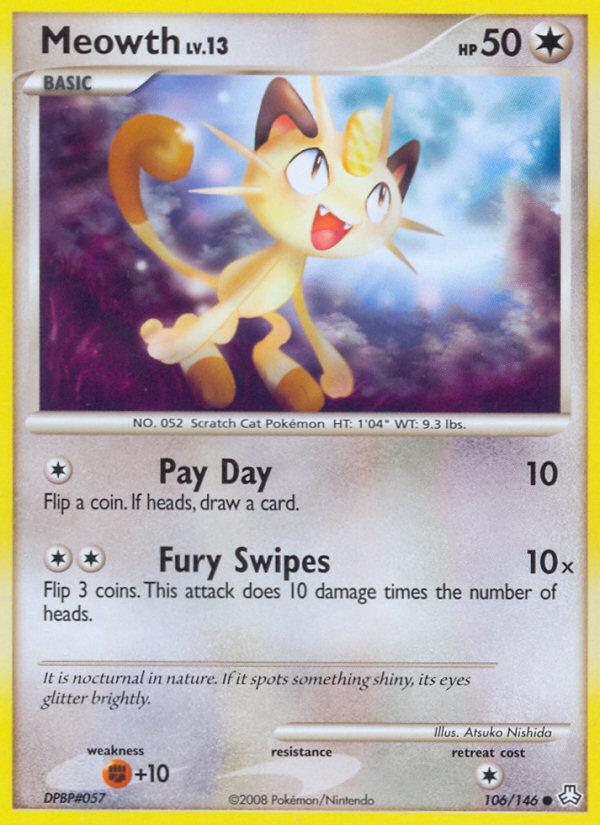 Meowth (106/146) [Diamond & Pearl: Legends Awakened] | Shuffle n Cut Hobbies & Games