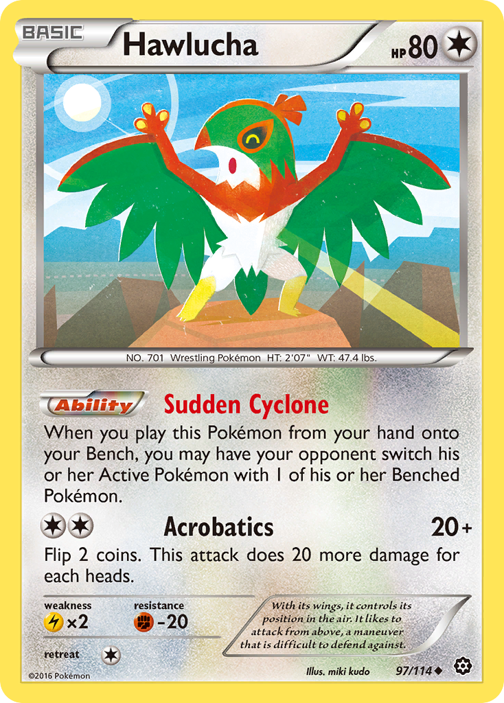 Hawlucha (97/114) [XY: Steam Siege] | Shuffle n Cut Hobbies & Games