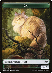 Dwarf Berserker // Cat Double-Sided Token [Kaldheim Tokens] | Shuffle n Cut Hobbies & Games