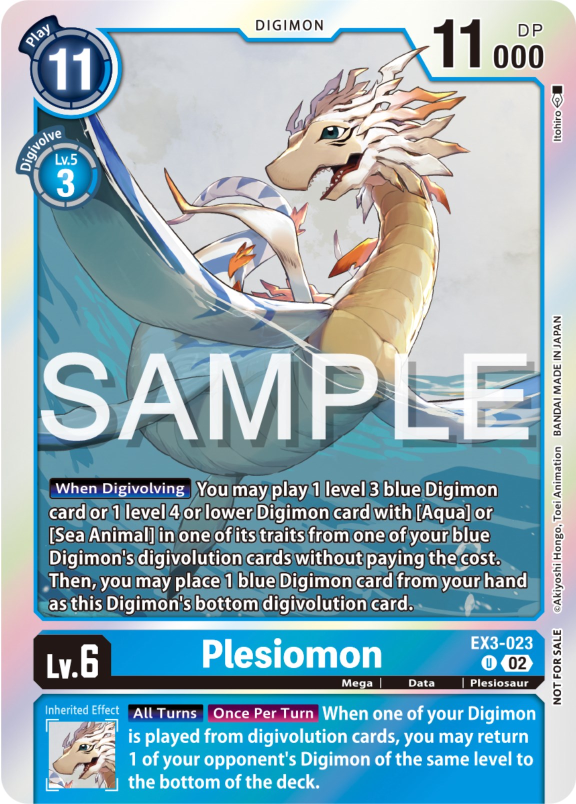 Plesiomon [EX3-023] (Event Pack 6) [Draconic Roar Promos] | Shuffle n Cut Hobbies & Games