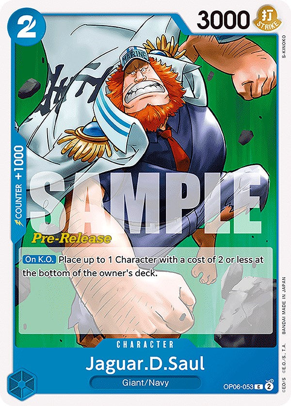 Jaguar.D.Saul [Wings of the Captain Pre-Release Cards] | Shuffle n Cut Hobbies & Games