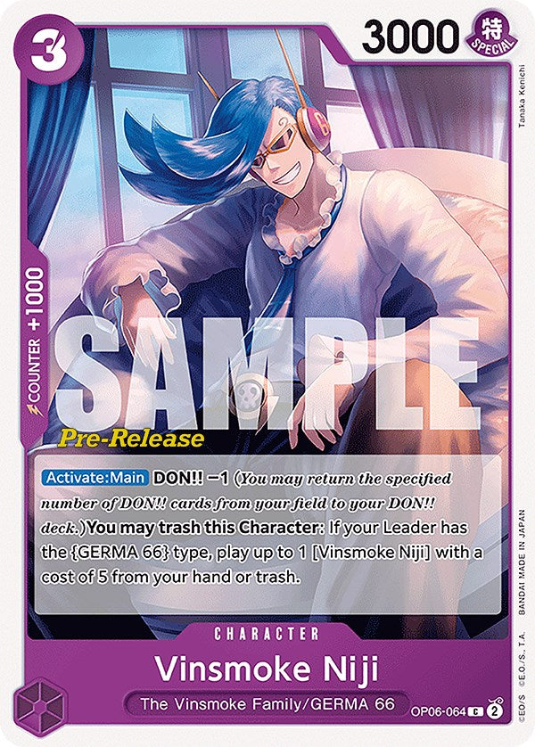 Vinsmoke Niji (064) [Wings of the Captain Pre-Release Cards] | Shuffle n Cut Hobbies & Games