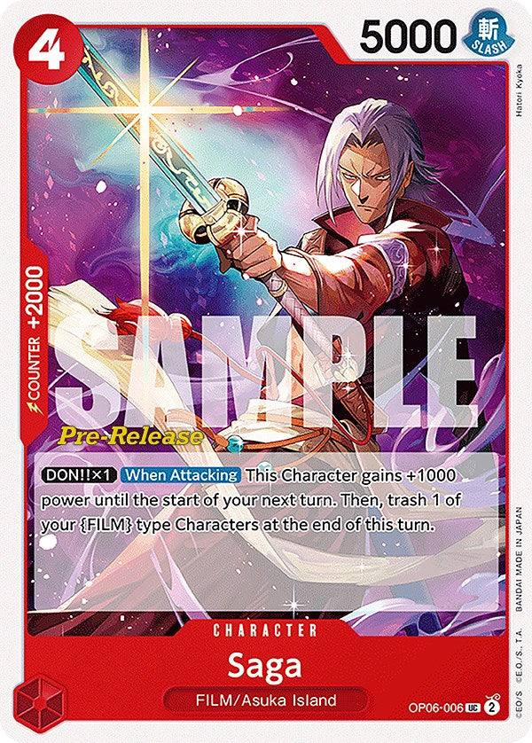 Saga [Wings of the Captain Pre-Release Cards] | Shuffle n Cut Hobbies & Games