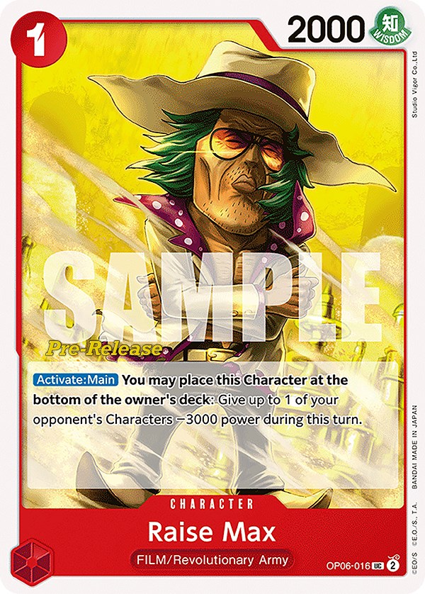 Raise Max [Wings of the Captain Pre-Release Cards] | Shuffle n Cut Hobbies & Games