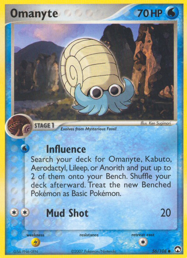 Omanyte (56/108) [EX: Power Keepers] | Shuffle n Cut Hobbies & Games