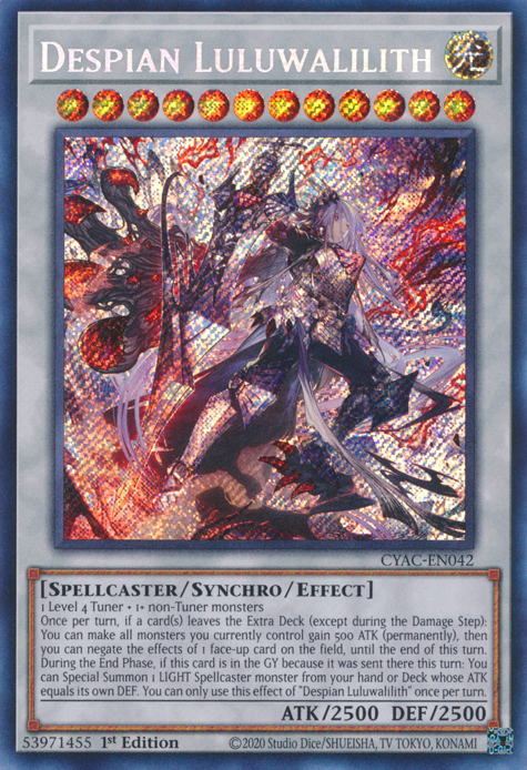 Despian Luluwalilith [CYAC-EN042] Secret Rare | Shuffle n Cut Hobbies & Games