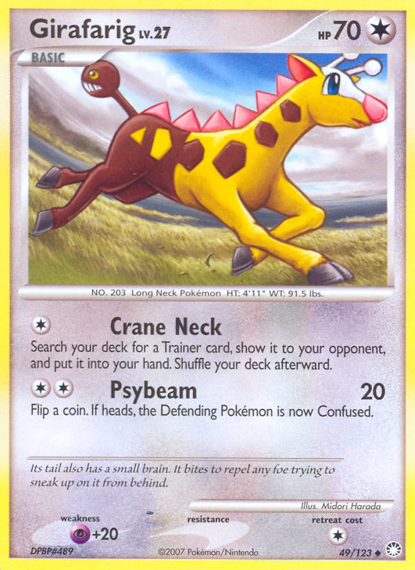 Girafarig (49/123) [Diamond & Pearl: Mysterious Treasures] | Shuffle n Cut Hobbies & Games