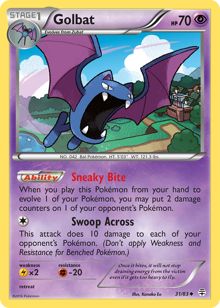 Golbat (31/83) [XY: Generations] | Shuffle n Cut Hobbies & Games