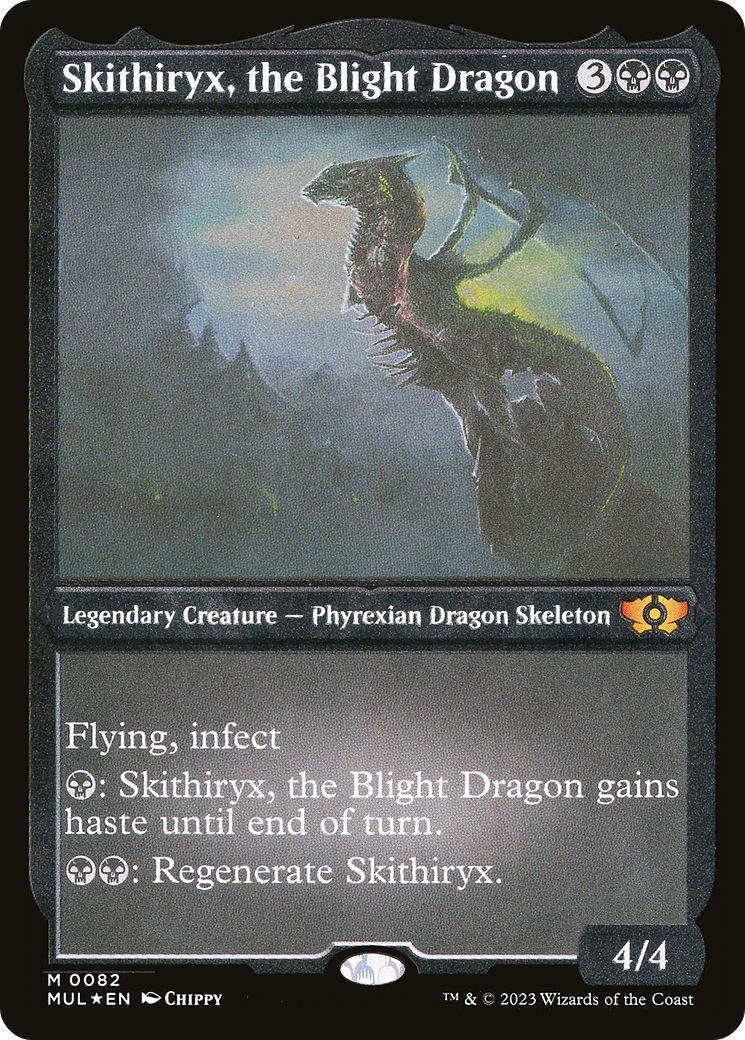 Skithiryx, the Blight Dragon (Foil Etched) [Multiverse Legends] | Shuffle n Cut Hobbies & Games