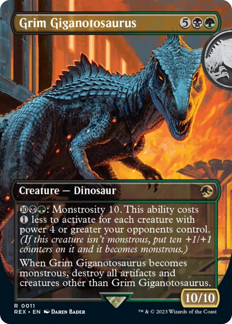 Grim Giganotosaurus (Borderless) [Jurassic World Collection] | Shuffle n Cut Hobbies & Games