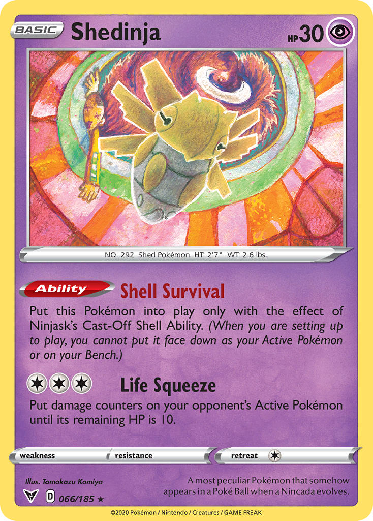 Shedinja (066/185) [Sword & Shield: Vivid Voltage] | Shuffle n Cut Hobbies & Games