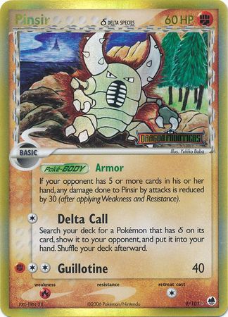 Pinsir (9/101) (Delta Species) (Stamped) [EX: Dragon Frontiers] | Shuffle n Cut Hobbies & Games