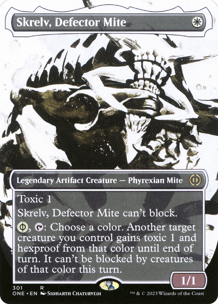 Skrelv, Defector Mite (Borderless Ichor) [Phyrexia: All Will Be One] | Shuffle n Cut Hobbies & Games