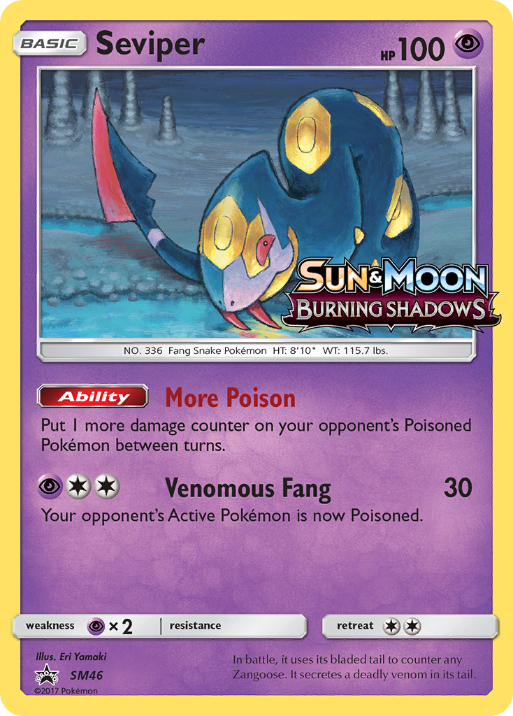 Seviper (SM46) [Sun & Moon: Black Star Promos] | Shuffle n Cut Hobbies & Games