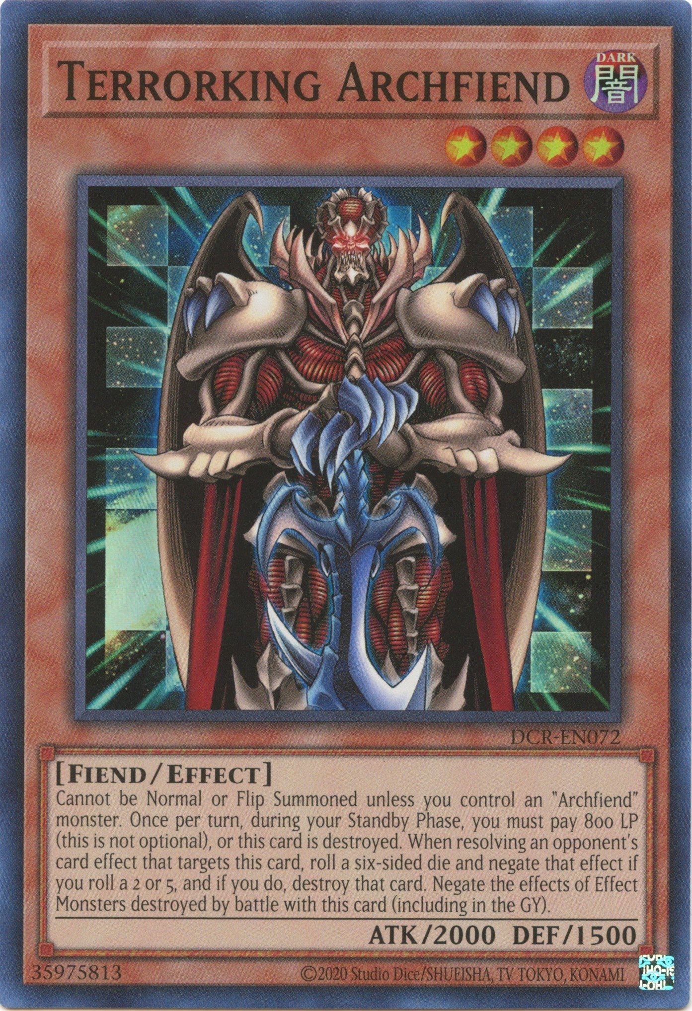 Terrorking Archfiend (25th Anniversary) [DCR-EN072] Super Rare | Shuffle n Cut Hobbies & Games