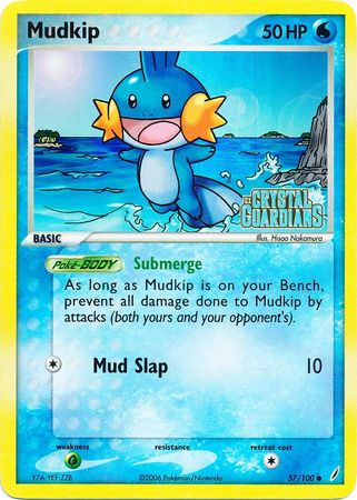 Mudkip (57/100) (Stamped) [EX: Crystal Guardians] | Shuffle n Cut Hobbies & Games